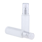 Max 2Pcs Empty Glass Bottles Cosmetic Makeup Travel Lotion Containers 50ml Pump