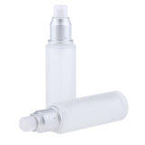 Max 2Pcs Empty Glass Bottles Cosmetic Makeup Travel Lotion Containers 50ml Pump