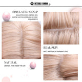 Maxbell 4 Colors Middle Part 26" Long Curly Wavy Synthetic Hair Wigs Girls Women 04