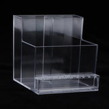 Maxbell Acrylic Nail Drill Machine Nails Drill Bits Holder Stand Display Box Clear