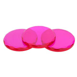 Maxbell 3Pcs Adhesive Glue Pallet Stand Crystal Holder Tray for Eyelash Extensions Rose Red