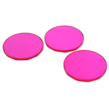 Maxbell 3Pcs Adhesive Glue Pallet Stand Crystal Holder Tray for Eyelash Extensions Rose Red