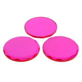 Maxbell 3Pcs Adhesive Glue Pallet Stand Crystal Holder Tray for Eyelash Extensions Rose Red