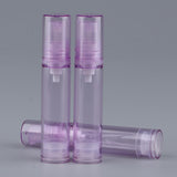 Maxbell 3x Empty Airless Vacuum Pump Bottles Travel Cosmetic Containers 10ml Purple