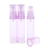 Maxbell 3x Empty Airless Vacuum Pump Bottles Travel Cosmetic Containers 10ml Purple
