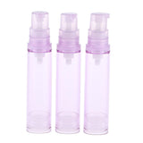 Maxbell 3x Empty Airless Vacuum Pump Bottles Travel Cosmetic Containers 10ml Purple
