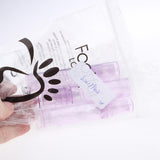 Maxbell 3x Empty Airless Vacuum Pump Bottles Travel Cosmetic Containers 10ml Purple