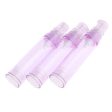 Maxbell 3x Empty Airless Vacuum Pump Bottles Travel Cosmetic Containers 10ml Purple