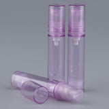 Maxbell 3Pcs 10ml Empty Airless Pump Bottles Refillable Cosmetic Containers Purple