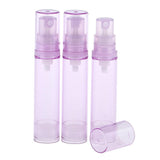 Maxbell 3Pcs 10ml Empty Airless Pump Bottles Refillable Cosmetic Containers Purple