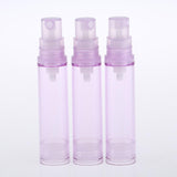 Maxbell 3Pcs 10ml Empty Airless Pump Bottles Refillable Cosmetic Containers Purple
