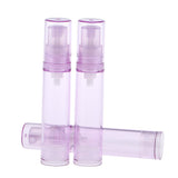 Maxbell 3Pcs 10ml Empty Airless Pump Bottles Refillable Cosmetic Containers Purple
