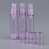 Maxbell 3Pcs 10ml Empty Airless Pump Bottles Refillable Cosmetic Containers Purple