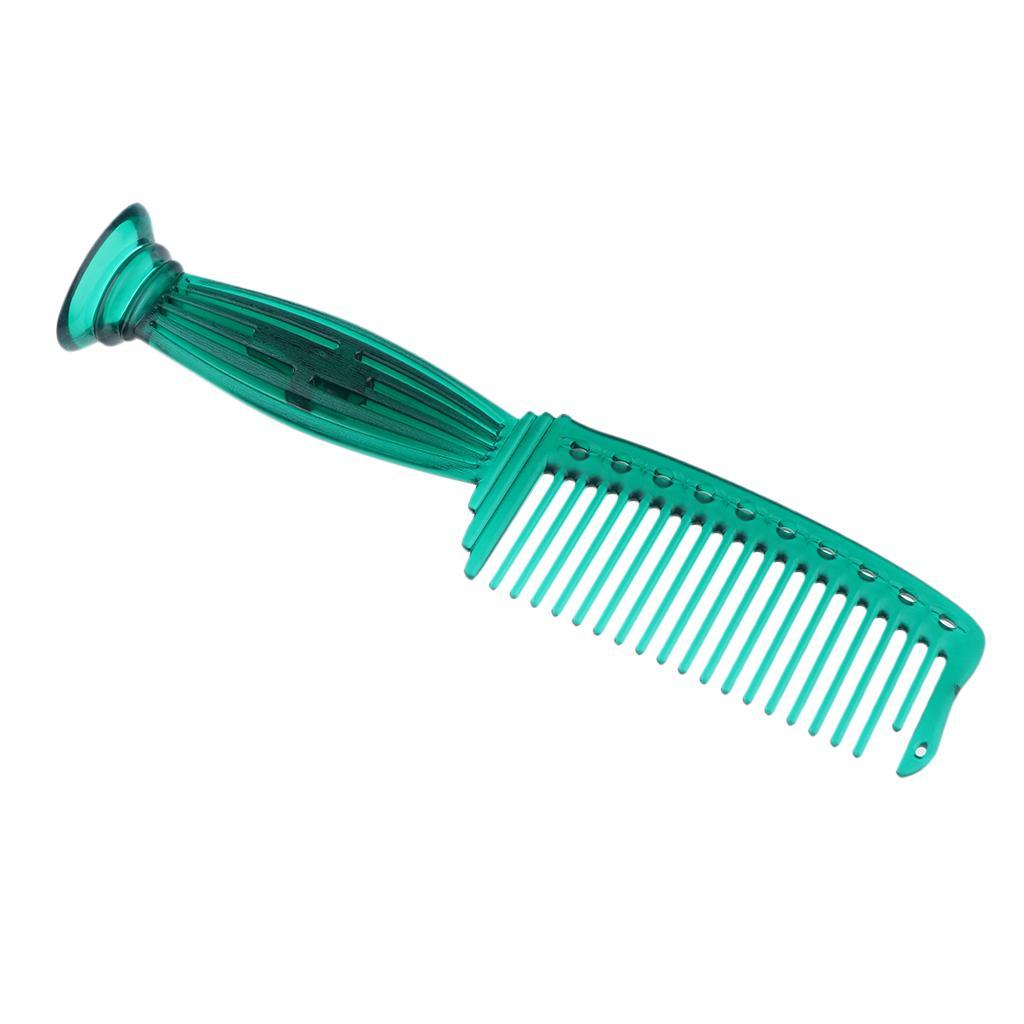 Maxbell Wide-tooth Smooth Comb PVC Detangling Hairbrush for Reducing Hair Loss Green - Aladdin Shoppers