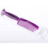 Maxbell Wide-tooth Smooth Comb Plastic Detangling Hairbrush for Reducing Hair Loss Purple