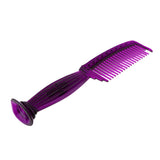 Maxbell Wide-tooth Smooth Comb Plastic Detangling Hairbrush for Reducing Hair Loss Purple