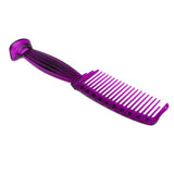 Maxbell Wide-tooth Smooth Comb Plastic Detangling Hairbrush for Reducing Hair Loss Purple