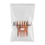 Maxbell Dual Side Men's Oil Hair Comb Salon Hairdressing Styling Large Wide Tooth Brown - Aladdin Shoppers