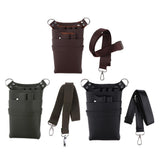 Max Maxb PU Barber Scissors/Shears Waist Bag Combs Clips Holder Pouch Dark Coffee