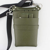 Max Maxb PU Barber Scissors/Shears Waist Bag Combs Clips Holder Pouch Army Green