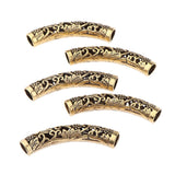 Maxbell 5x Viking Beads Hair Beards Decors Bracelet Pendant Jewelry DIY 4.9 x 0.9 cm - Aladdin Shoppers