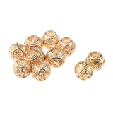 Maxbell 10x Alloy Spacer Beads Hair Braiding Jewelry Making DIY Bracelet Pendants Gold - Aladdin Shoppers