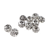 Max 10x Alloy Spacer Beads Hair Braiding Jewelry Making DIY Bracelet Pendants Silver