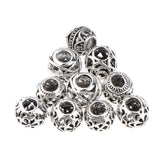 Max 10x Alloy Spacer Beads Hair Braiding Jewelry Making DIY Bracelet Pendants Silver