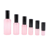 Max 2pcs Empty Glass Pump Spray Bottle for Perfum Toner Amber Atomizer Pink 5ml