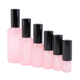 Max 2pcs Empty Glass Pump Spray Bottle for Perfum Toner Amber Atomizer Pink 5ml