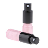 Max 2pcs Empty Glass Pump Spray Bottle for Perfum Toner Amber Atomizer Pink 5ml