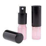 Max 2pcs Empty Glass Pump Spray Bottle for Perfum Toner Amber Atomizer Pink 5ml