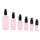 Max 2pcs Empty Glass Pump Spray Bottle for Perfum Toner Amber Atomizer Pink 5ml