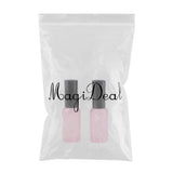 Maxbell 2pcs Empty Glass Pump Spray Bottle for Perfum Toner Amber Atomizer Pink 30ml
