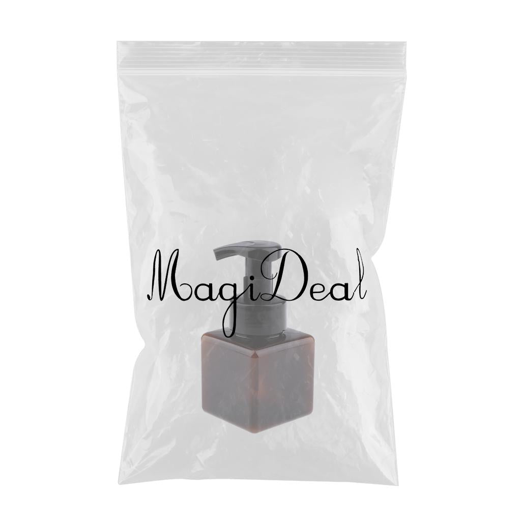 Empty Foam Dispenser Pump Bottle Facial Cleanser Container 250ml Dark Brown