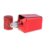 Max Vintage Ancient Antique Empty Refillable Perfume Bottle 15ml Red
