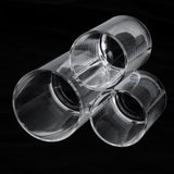 Maxbell Clear Acrylic Brush Organizer Holder Cup Makeup Display 3 Space