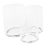 Maxbell Clear Acrylic Brush Organizer Holder Cup Makeup Display 3 Space