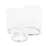 Maxbell Clear Acrylic Brush Organizer Holder Cup Makeup Display 3 Space