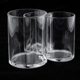 Maxbell Clear Acrylic Brush Organizer Holder Cup Makeup Display 3 Space