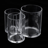 Maxbell Clear Acrylic Brush Organizer Holder Cup Makeup Display 3 Space