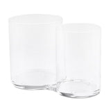 Maxbell Clear Acrylic Brush Organizer Holder Cup Makeup Display 2 Space