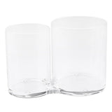 Maxbell Clear Acrylic Brush Organizer Holder Cup Makeup Display 2 Space