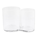 Maxbell Clear Acrylic Brush Organizer Holder Cup Makeup Display 2 Space