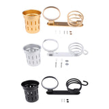 Maxbell Hair Dryer Holder Hair Blower Dryer Rack Wall Mount Organizer Storage Cup Black