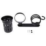 Maxbell Hair Dryer Holder Hair Blower Dryer Rack Wall Mount Organizer Storage Cup Black