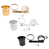 Maxbell Hair Dryer Holder Hair Blower Dryer Rack Wall Mount Organizer Storage Cup Black