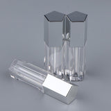 Max 3x 5ml Empty Lip Gloss Tube Lip Balm Oil Bottle Cosmetic Lipstick Container Silver