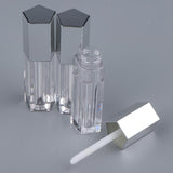 Max 3x 5ml Empty Lip Gloss Tube Lip Balm Oil Bottle Cosmetic Lipstick Container Silver