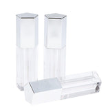 Max 3x 5ml Empty Lip Gloss Tube Lip Balm Oil Bottle Cosmetic Lipstick Container Silver